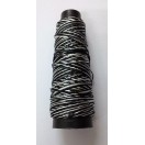 BLACK & WHITE - 175+ Yards Viscose Rayon Art Silk Thread Yarn - Shaded Embroidery Crochet Knitting Lace Trim Jewelry